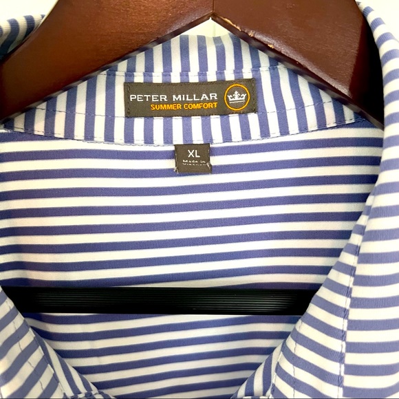 Peter Millar Summer Comfort Short Sleeve Striped Polo - Picture 5 of 7